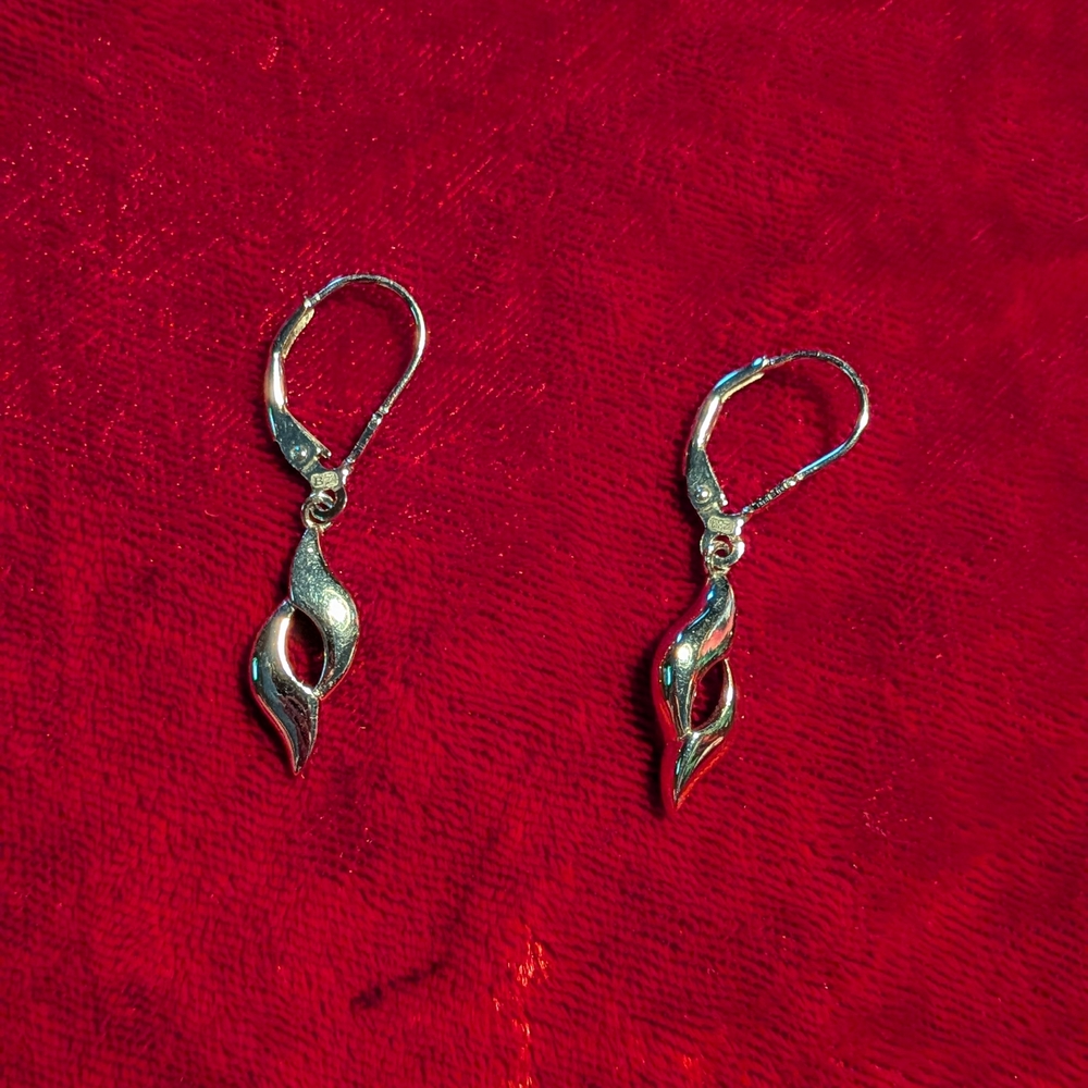 Stylish Silver Dangle Earrings